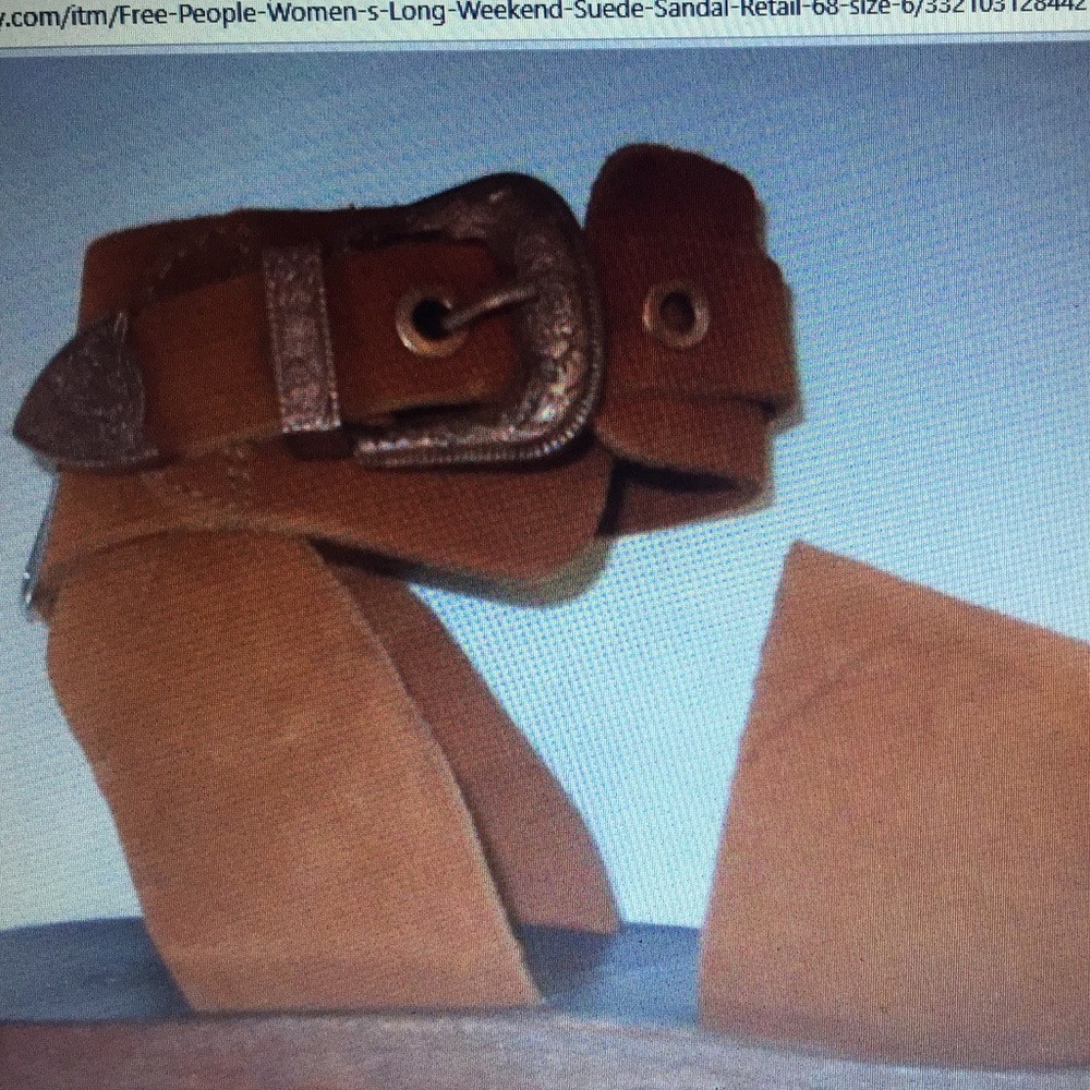 Free People women’s long weekend suede sandal